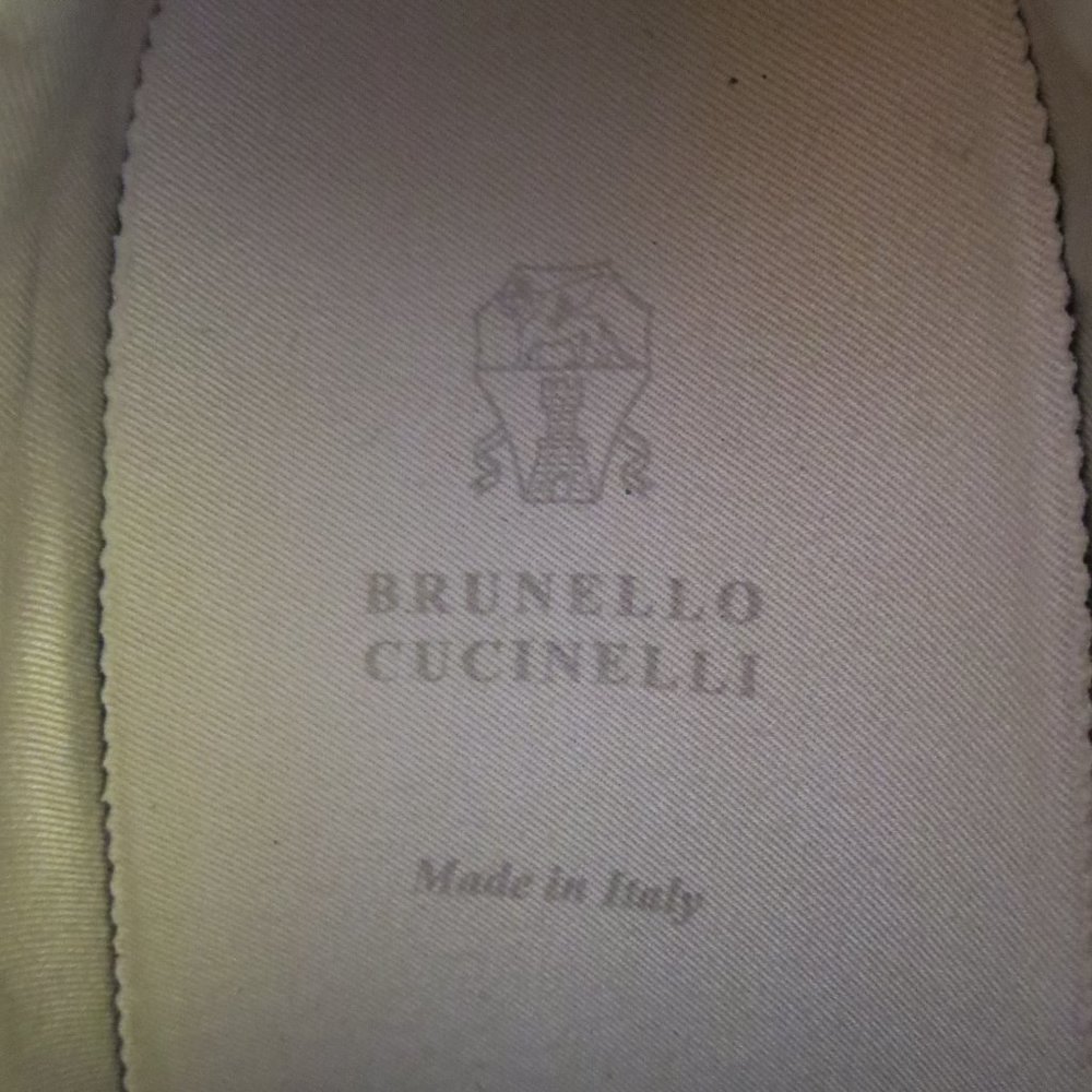 Brunello Cucinelli Monili Beaded Detail Leather Runners Sneakers EUR 37 / US 6.5 - Picture 10 of 12